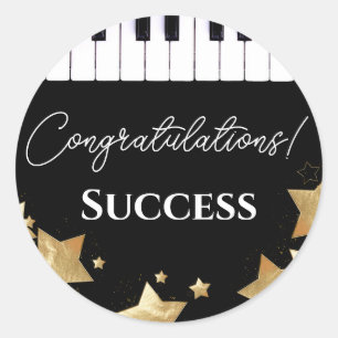 Adesivo Professor de Parabéns de Sucesso de Piano Exam