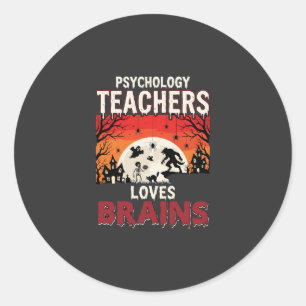 Adesivo Professor de Psicologia de Halloween Ama Terror de