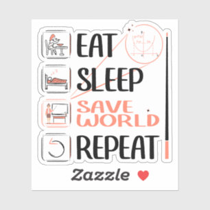 Adesivo Professor de Super Matemática salva o mundo. Obrig