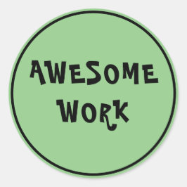 Adesivo Professor de trabalho incrível encorajando o verde