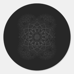 Adesivo Professor de Yoga Presente Paz Hippie Mandala