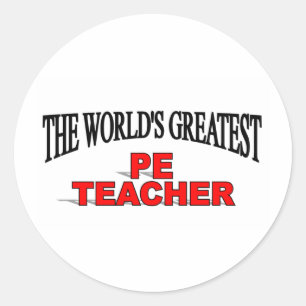Adesivo Professor do PE do mundo o grande