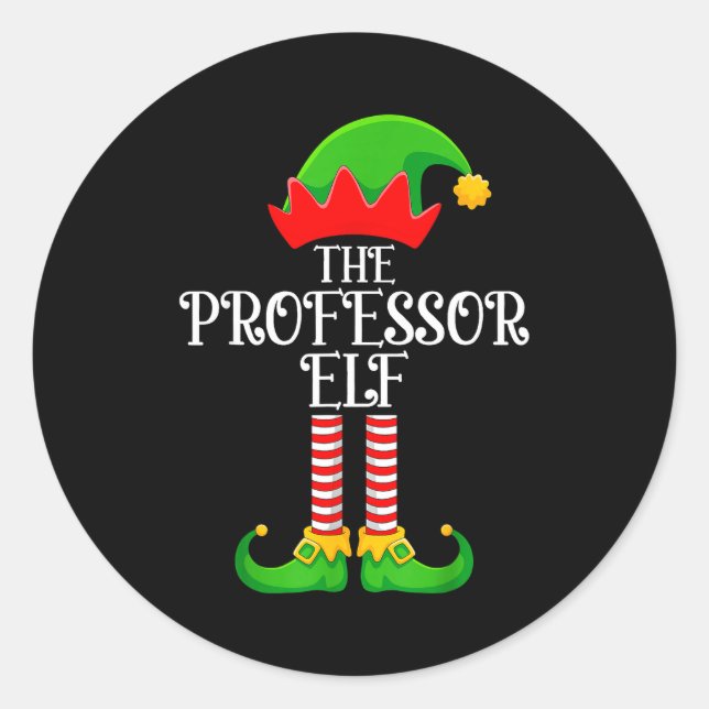 Adesivo Professor Elf Christmas Family Matching Funny Love (Frente)