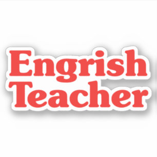Adesivo Professor Engraçado
