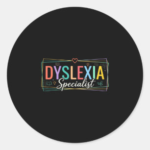 Adesivo professor especialista em dislexia dislexia