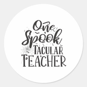 Adesivo Professor Espetacular - Professor de Halloween Eng