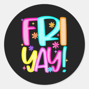 Adesivo Professor Feliz Sexta-feira Final de Semana Sexta-