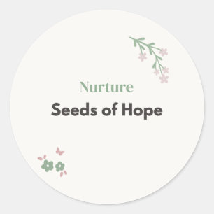 Adesivo Professor Floral Cultive Sementes de Esperança