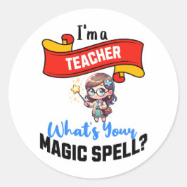 Adesivo Professor Magic Spell - Ideia de presente divertid