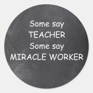 Adesivo Professor Miracle Worker Chalkboard Design Idea