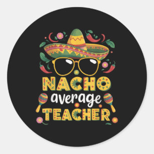 Adesivo Professor Nacho Médio Apple Cinco De Mayo Professo