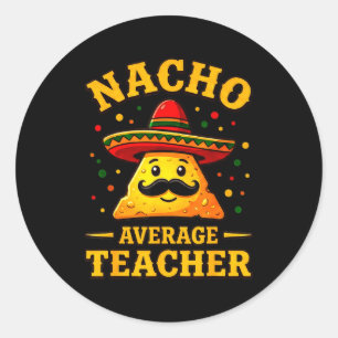 Adesivo Professor Nacho Médio Festa Cinco De Mayo Homens M