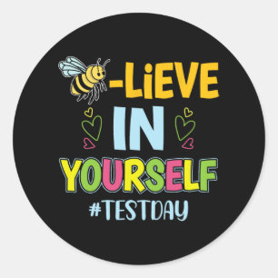 Adesivo Professor no Dia de Teste Motivacional