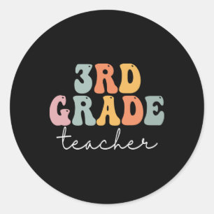 Adesivo Professor Retro Groovage Vintage, 3º ano