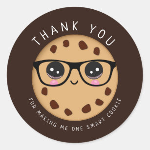 Adesivo Professor Smart Cookie Obrigado Presente de Apreci