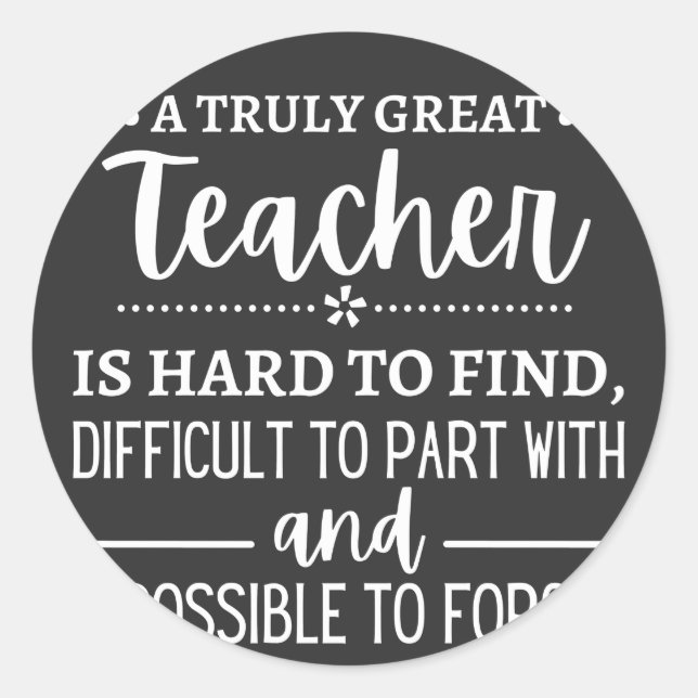 Adesivo Professor verdadeiramente Excelente (Frente)