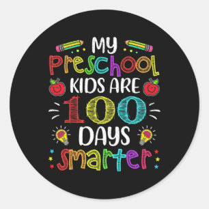 Adesivo Professora 100 Dias Mais Inteligente Do 100º Dia D