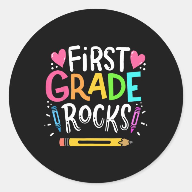 Adesivo Professora Da Classe 1rua Com 1rua De Rock (Frente)
