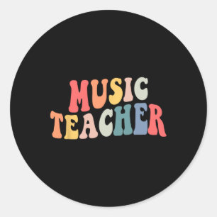 Adesivo Professora Da Equipe De Música Da Groovy De Volta