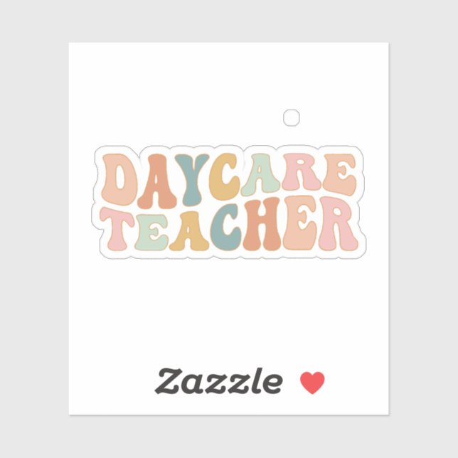 Adesivo Professora de creche, Prestadora de cuidados infan (Folha)