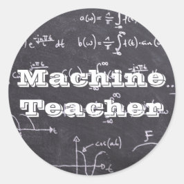 Adesivo Professora de Máquina