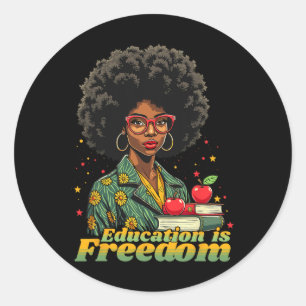 Adesivo Professora de Mulher Negra Depois do Mês da Histór
