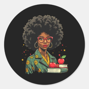 Adesivo Professora de Mulher Negra Depois do Mês da Histór