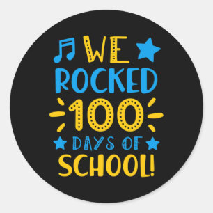 Adesivo Professora De Música - Feliz 100º Dia Da Escola Qu