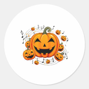 Adesivo Professora de Música no Halloween Chall Pumpkin