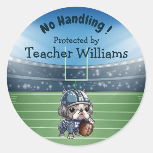 Adesivo Professora de quarterback de buldogue francesa Per