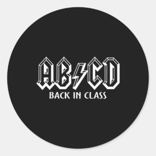 Adesivo Professora Divertida ABCD Volta A Ensinar Em Clas