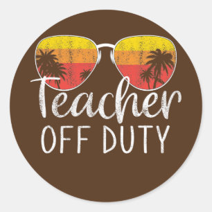 Adesivo Professora Em Serviço No Último Dia De Professor