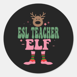 Adesivo Professora Esl Elf Xmas Matando o Natal do Grupo F