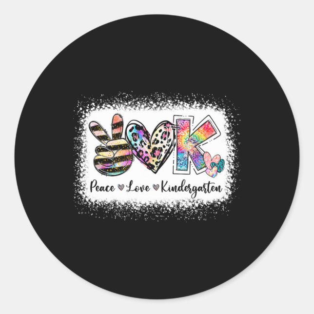 Adesivo Professora Grau Paz Amor Team Kindergarten (Frente)