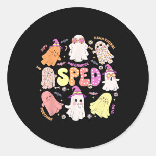 Adesivo Professora Halloween Spooky Equipe Especial de Edu