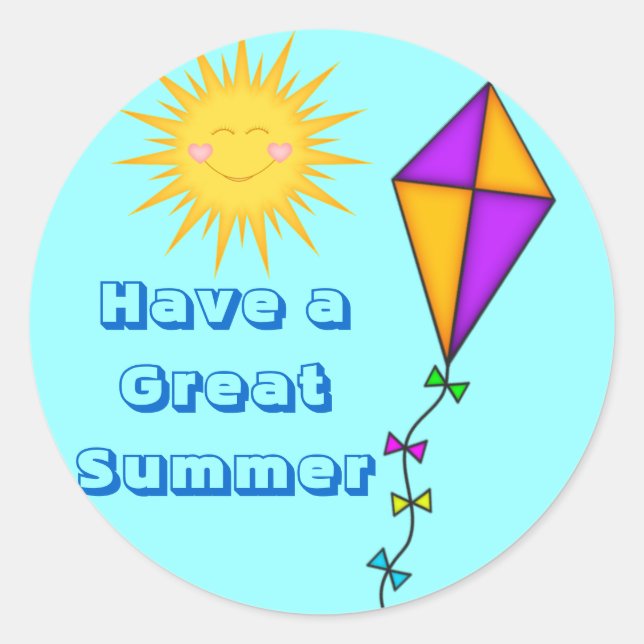 Adesivo Professora/Mãe Pintam Sol de Verão e pipa (Frente)