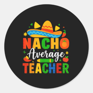 Adesivo Professora Média Nacho Apple Cinco De Mayo Profess