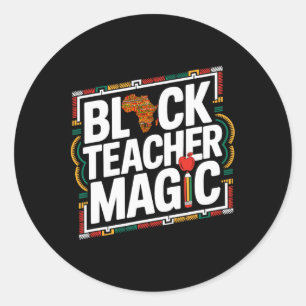 Adesivo Professora Negra Magia Afro História Negra Mês Mul
