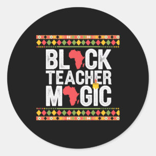 Adesivo Professora Negra Professora Magia História Negra M