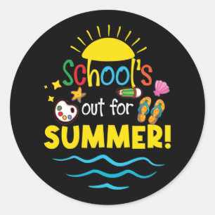 Adesivo Professora no final do ano está no verão