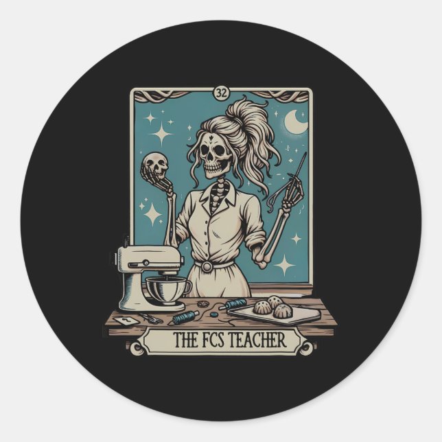 Adesivo Professora Skeleton Halloween Family E Sci De Cons (Frente)