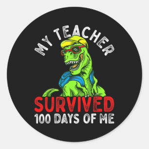 Adesivo Professora Sobreviveu A 100 Dias De Mim 100 Dias D