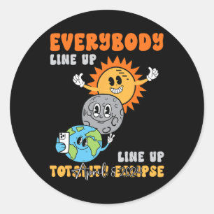 Adesivo Professora Solar Eclipse Abril 8 2024 Engraçada Fú