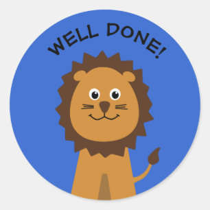 Adesivo Professores bem cozidos do leão azuis