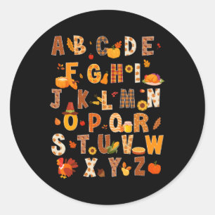 Adesivo Professores Crianças Alphabet Turquia Bomba Obriga