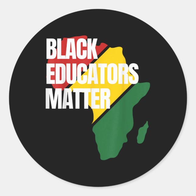 Adesivo Professores de História Negra Mapa Africano (Frente)
