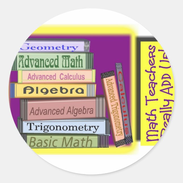 Adesivo Professores de matemática realmente se complementa (Frente)