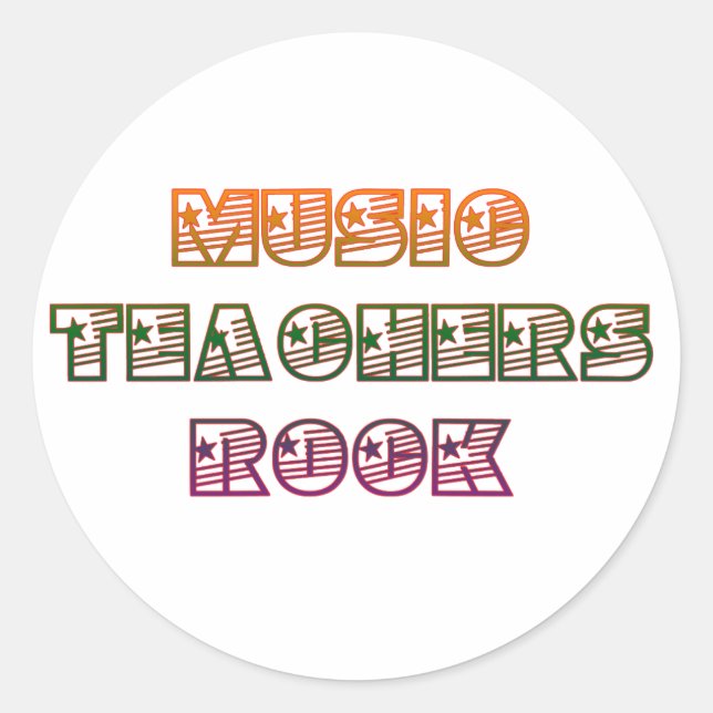 ADESIVO PROFESSORES DE MÚSICA ROCK (Frente)