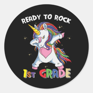 Adesivo Professores do 1º ano da Escola Ready Rock Unicorn