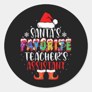 Adesivo Professores Favoritos de Papai Noel Natal Engraçad